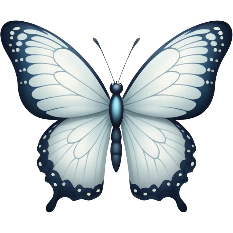 White butterfly emoji
