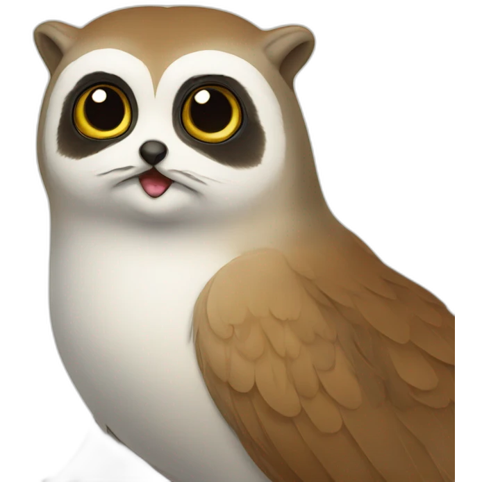 Chouette sur loutre emoji