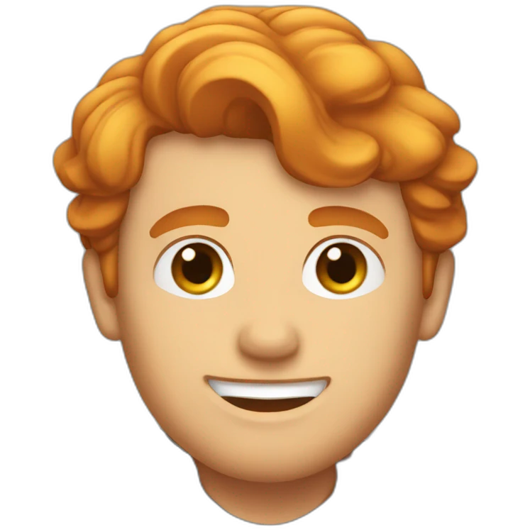 George Kyle, a gay and ginger guy emoji