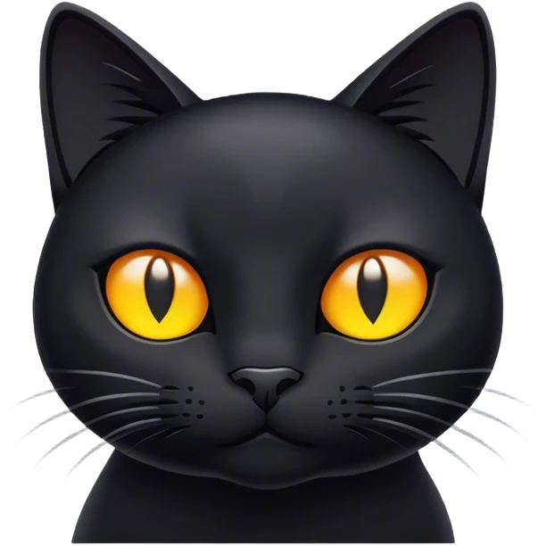 dark cat emoji
