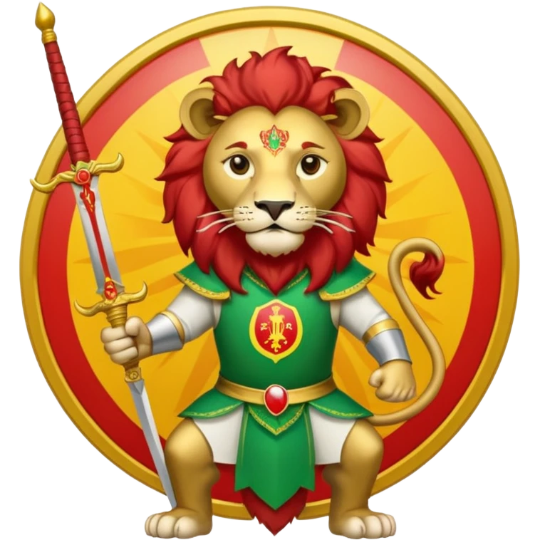 Lion and sun iran flag emoji