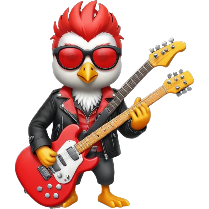 rockstar bird emoji