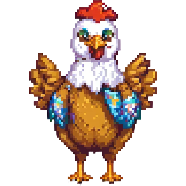 DANG CHICKEN! VICTORY POSE emoji