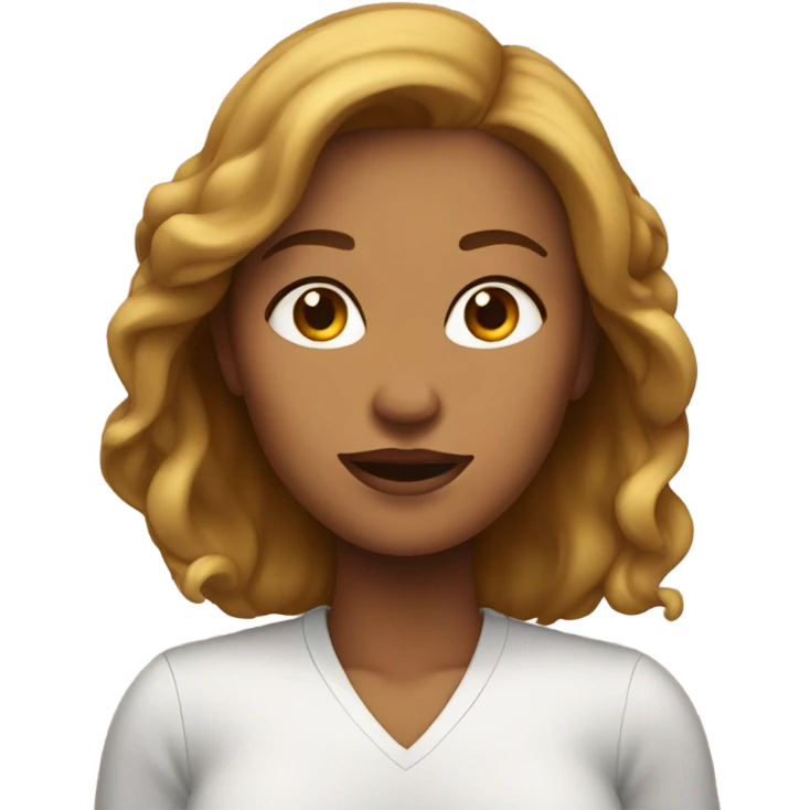woman with defined jawline emoji