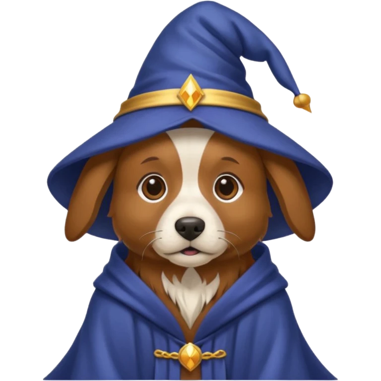 Dog wizard emoji