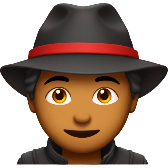 kai cenat with a red background and hat emoji