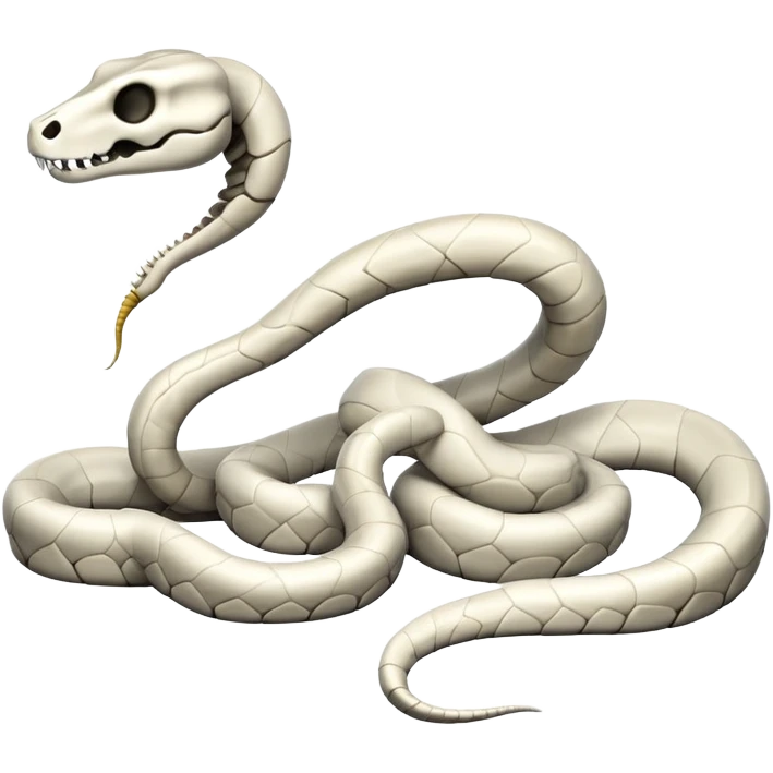 skeleton snake emoji