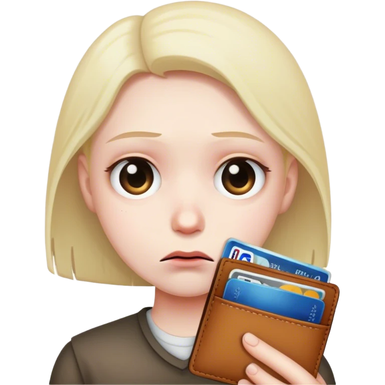 don't have money in my wallet emoji