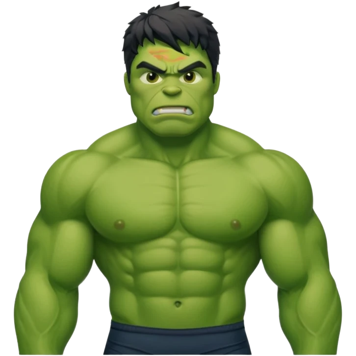 hulk  de sutiãverde emoji