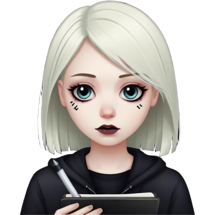 emo notebook cover emoji
