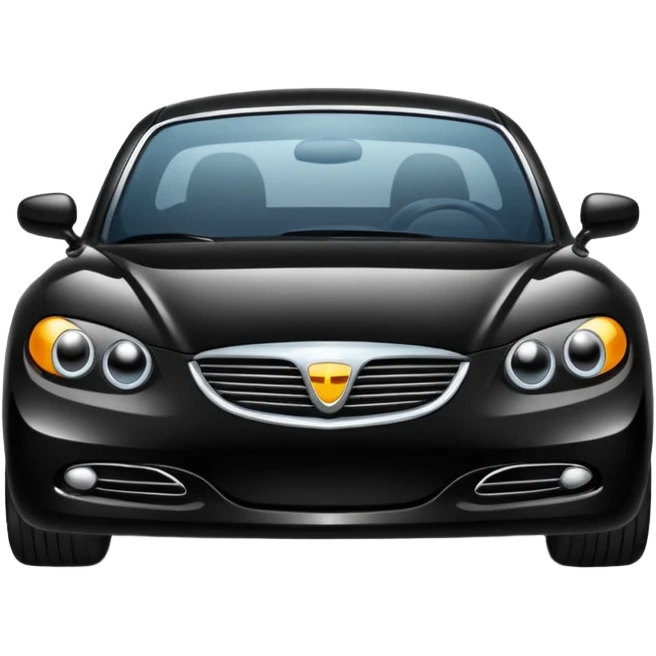A black colour car emoji