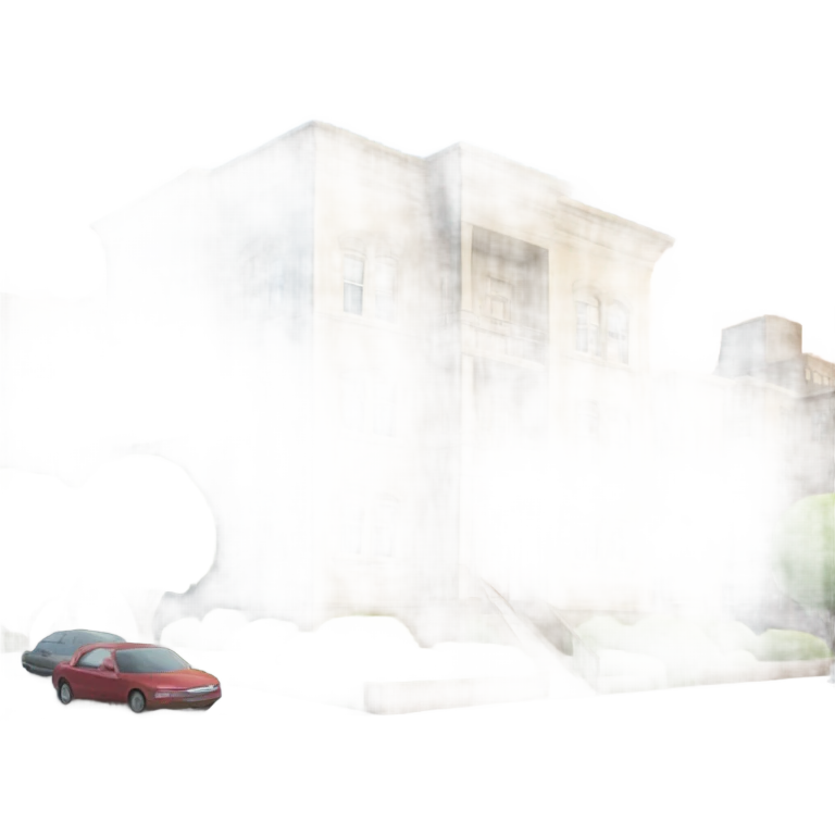 illustrated beautiful apartment with clouds emoji