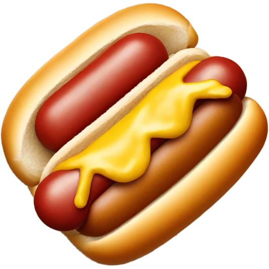 Mini hot dog emoji