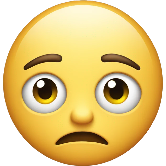 Emoji face looking envious  emoji