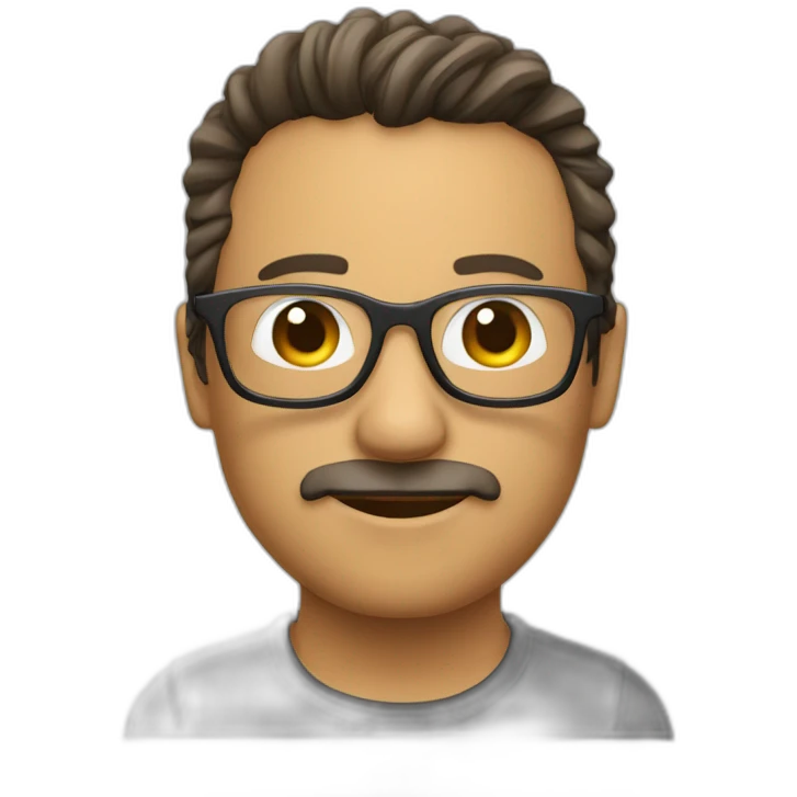 Mec avec lunette emoji