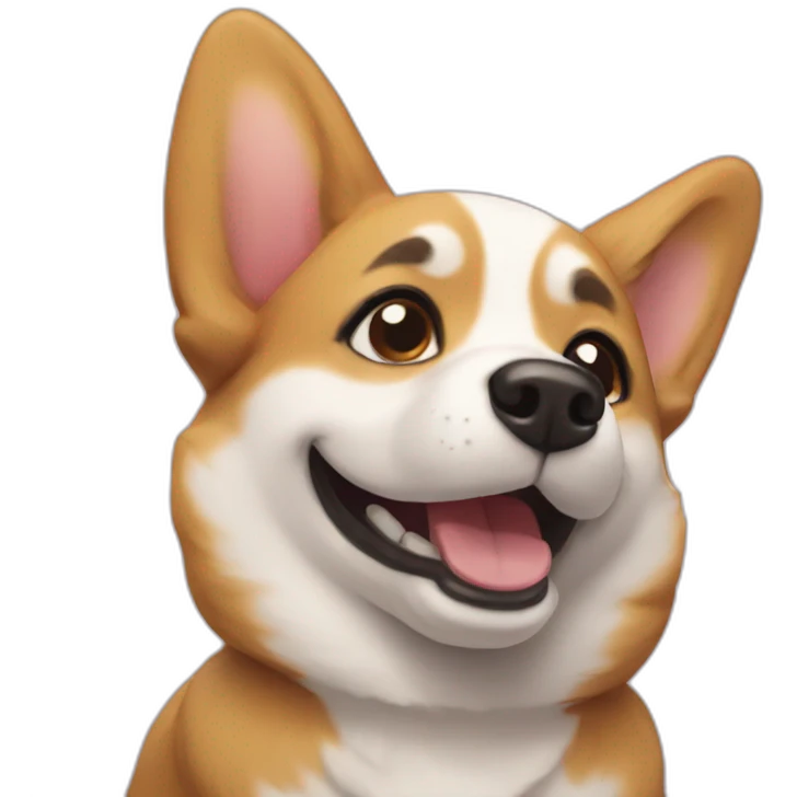 happy corgy emoji