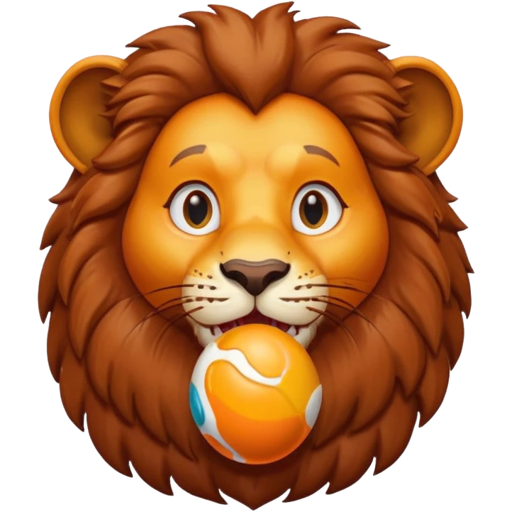 lion eat kinder emoji