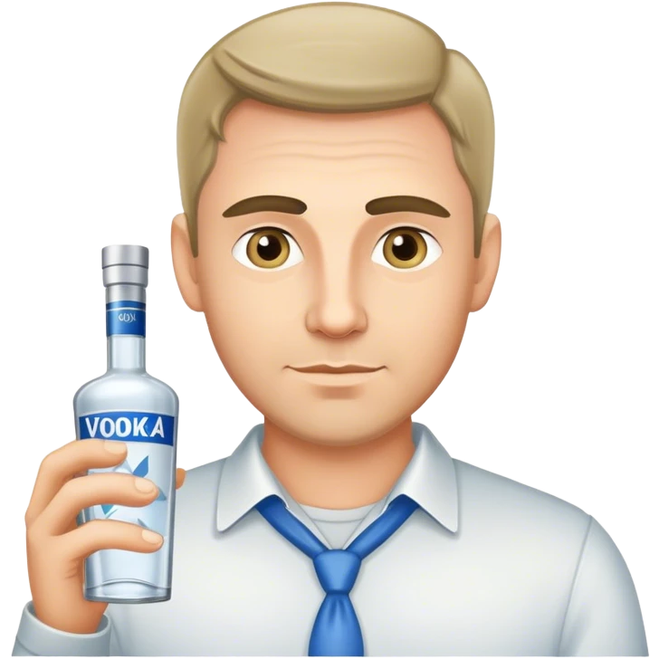 мужик с водкой emoji