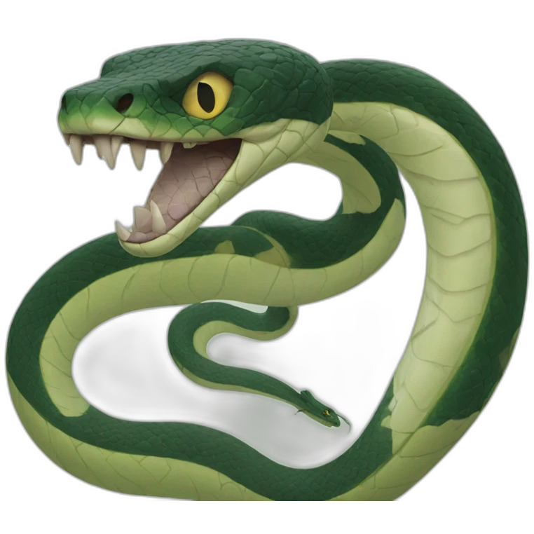 Evil snake emoji