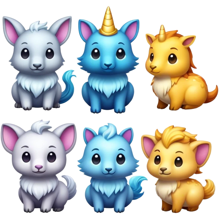 magical animals emoji