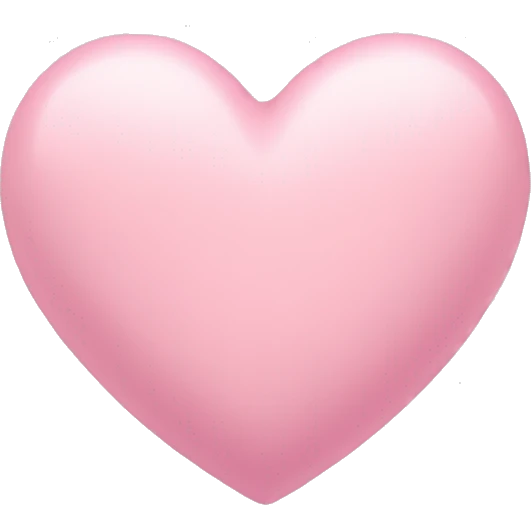 pastel pink heart emoji