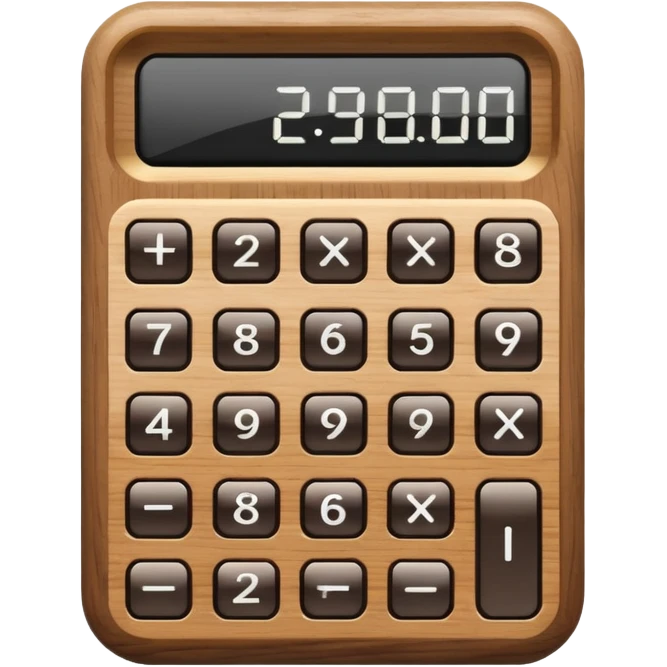 wood calculator emoji