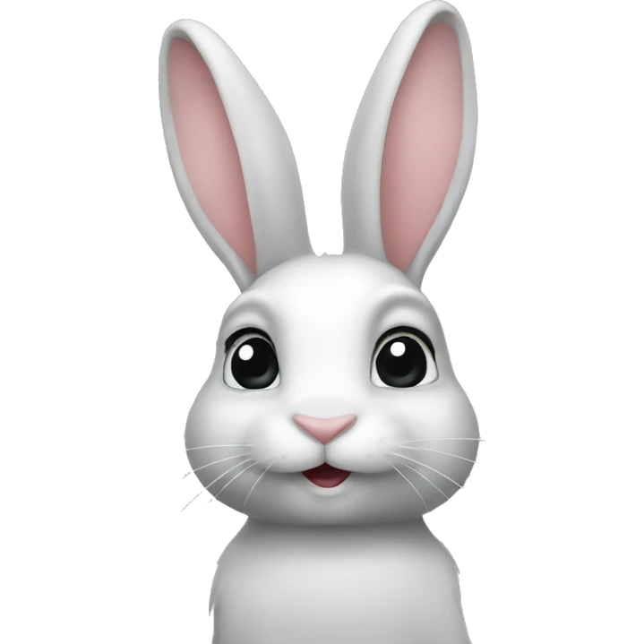 Rabbit salute emoji