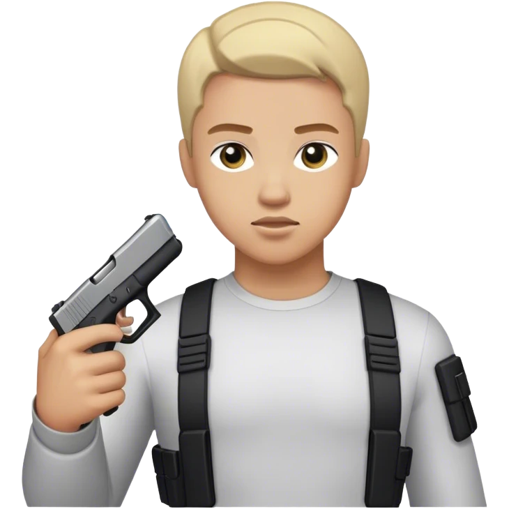 A yn with a Glock  emoji