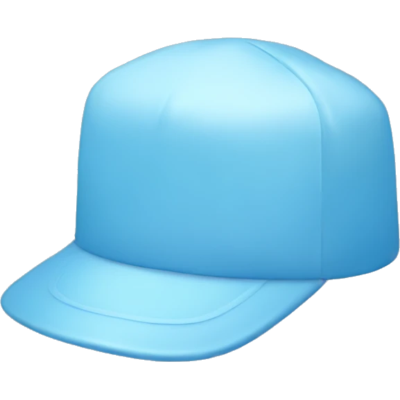 pastel blue hat emoji