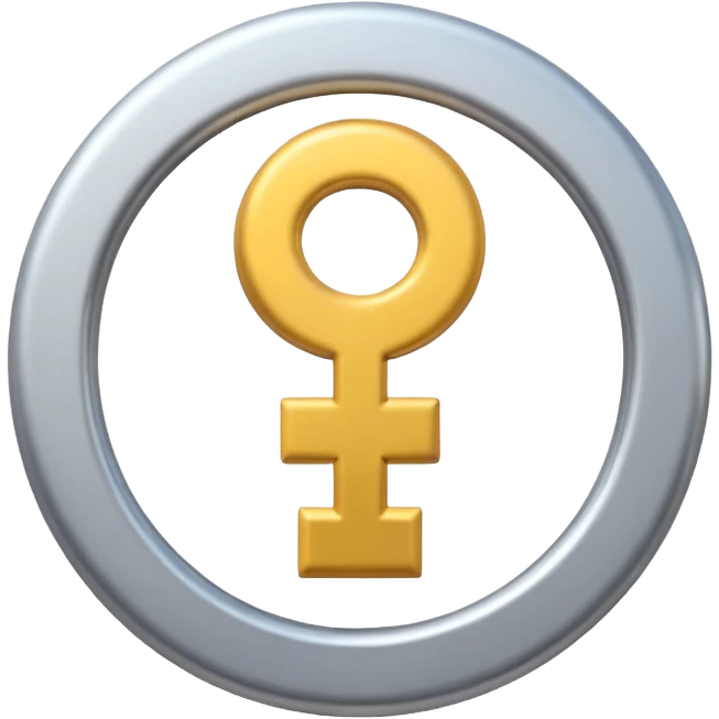 male gender symbol ♂, centered composition, clean background, cute emoji style, high quality, 3D render, smooth shading, soft lighting emoji