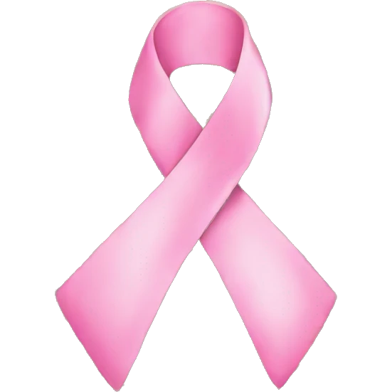Breast cancer ribbon leopard print emoji