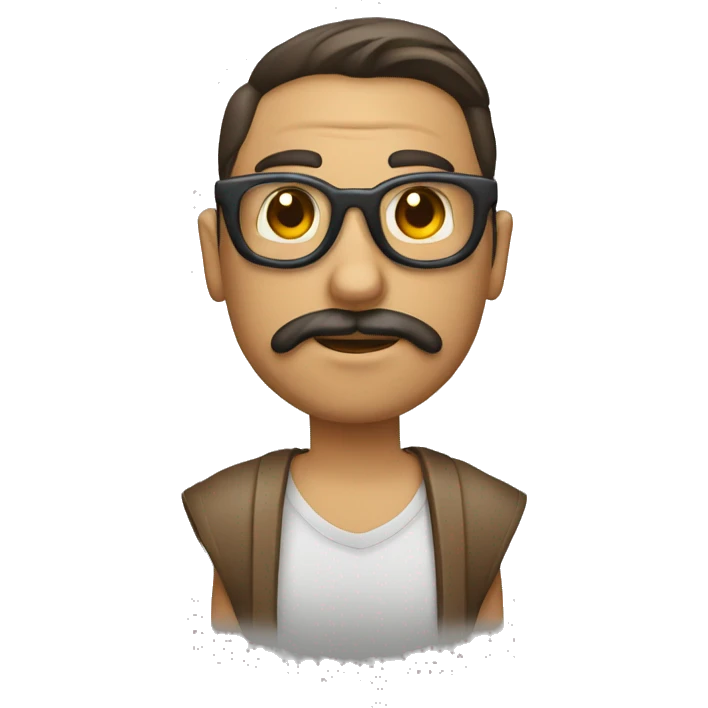 devoloper con piel morena y gafas  emoji