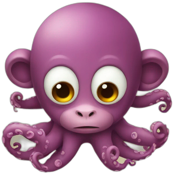 octopus monkey emoji
