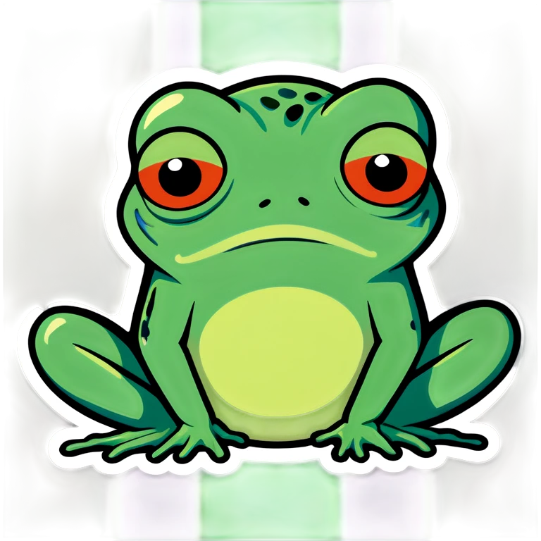 Sad frog emoji