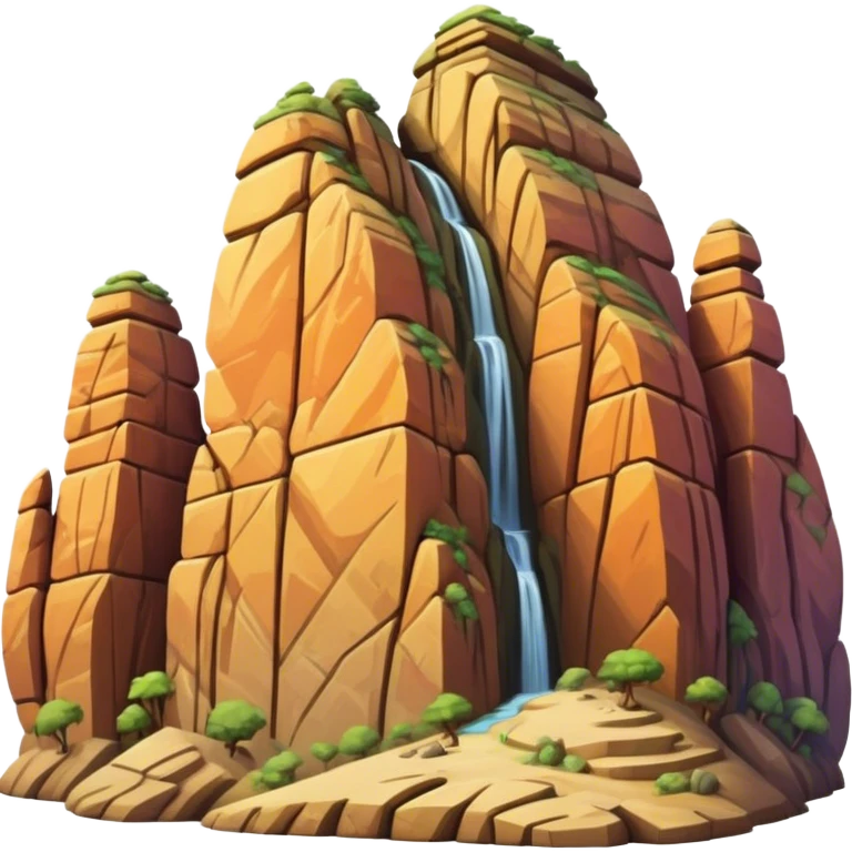 Cinematic Realistic Guatap√© Rock Landmark Emoji, showcasing a vividly colored rock formation with intricate patterns rendered with detailed textures and vibrant, scenic lighting. emoji