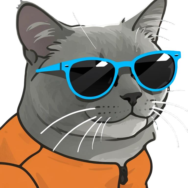 Cat with sunglasses emoji
