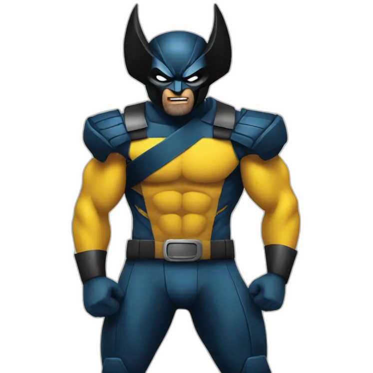 Wolverine wearing mask emoji