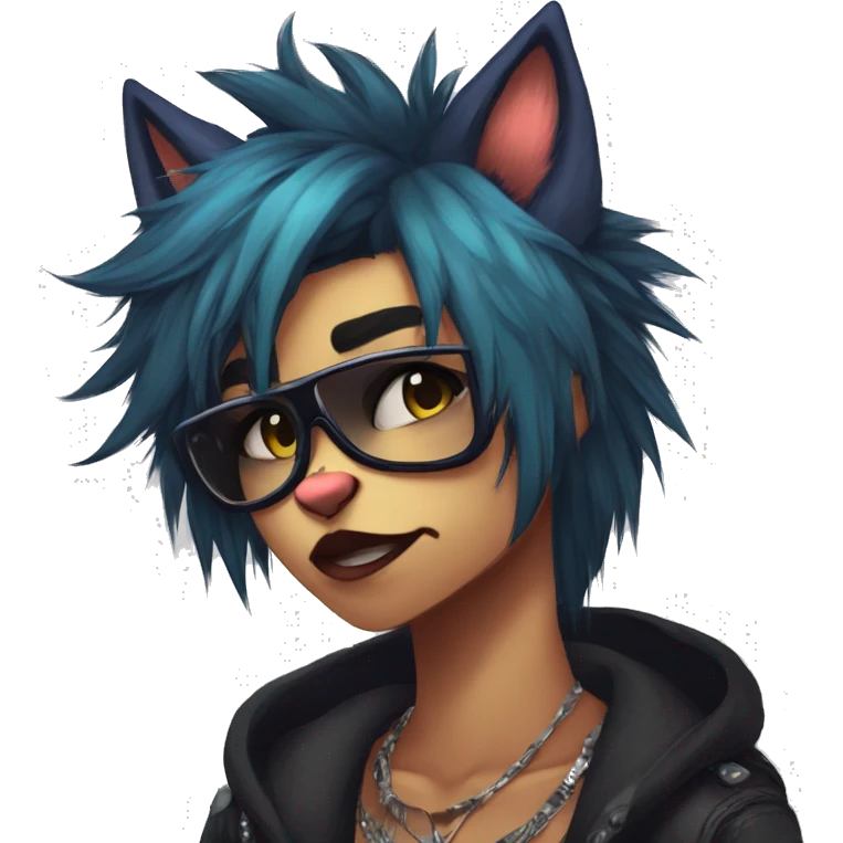 Edgy punk anthro furry by Falvie, LiLaiRa, griffsnuff, AngieWolf emoji