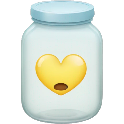 jar with a heart label on it  emoji