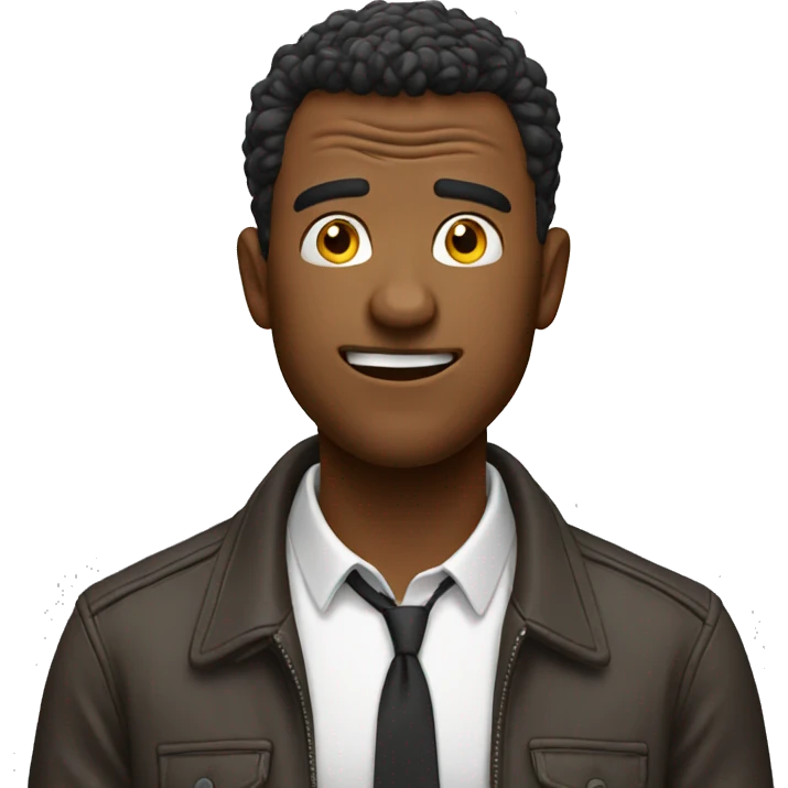 A guy going crazy emoji