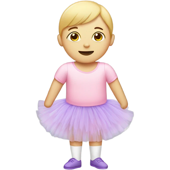 Person with Down syndrome and a tutu on emoji