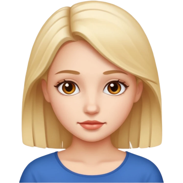 beautiful girl iOS style emoji