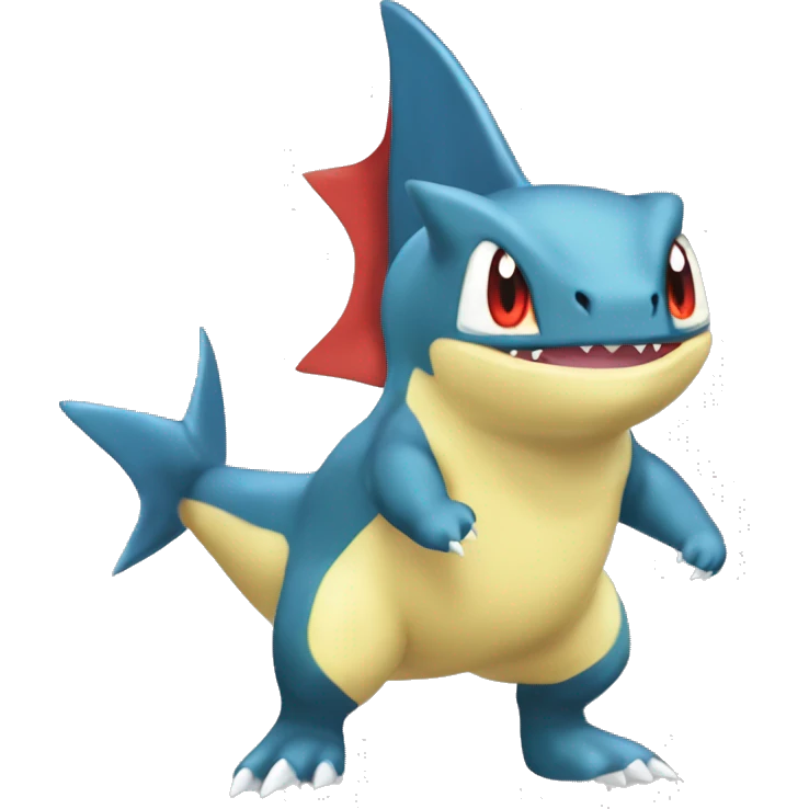 Sharpedo-Charmeleon-Gible-Larvitar-Fakémon Full Body emoji