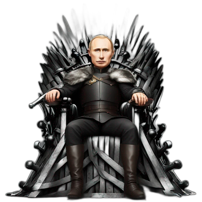 Putin on the Iron throne emoji