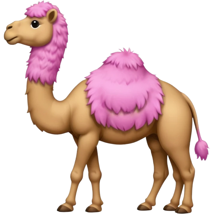 Pink kamel emoji