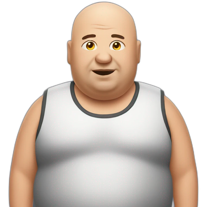 bald fat man emoji