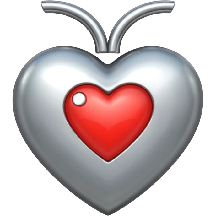 Chrome heart emoji