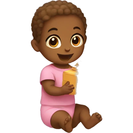  Baby opening presents  emoji
