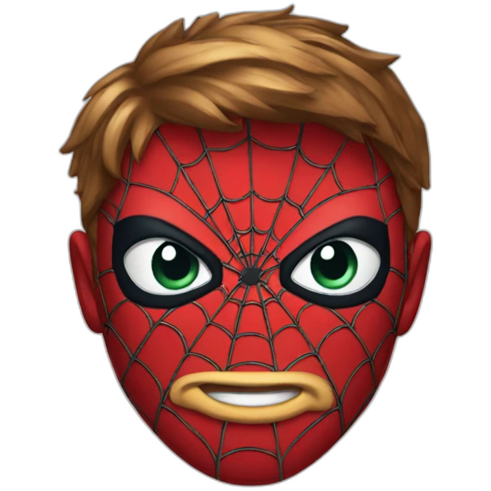 spiderman face emoji