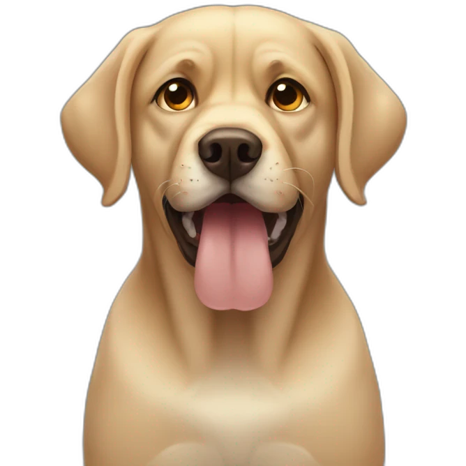 angry labrador emoji